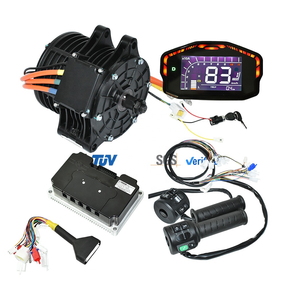 Mid Drive Motor Kit 72V 3000W - MOTOR PMSM İç Rotorlu Orta Tahrikli