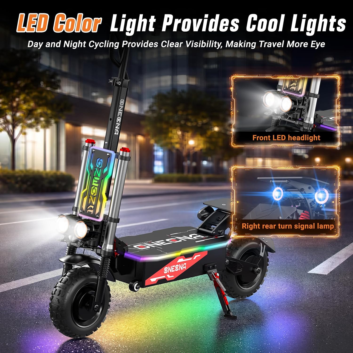 ONECNA GT8PRO Yetişkin Elektri - 60V 5600W Dual Motor Electric Scooter incelemesi ve fiyatı
