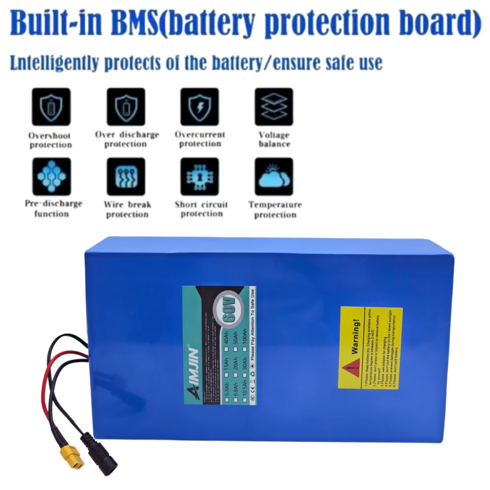 16S8P 1000W-3000W 60V 30Ah Yük - 60V 30Ah Electric Scooter Battery incelemesi ve fiyatı
