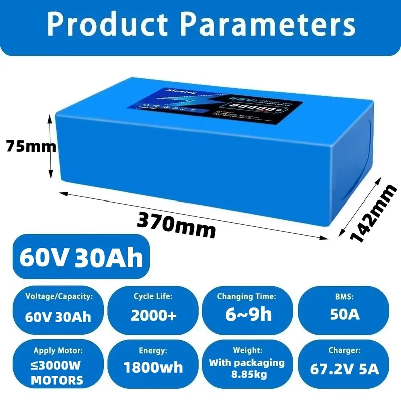 Elektrikli motosiklet, scooter - 60V 30Ah Electric Scooter Battery incelemesi ve fiyatı