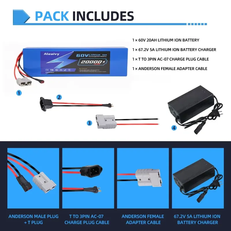 Elektrikli motosiklet, scooter - 60V 30Ah Electric Scooter Battery incelemesi ve fiyatı