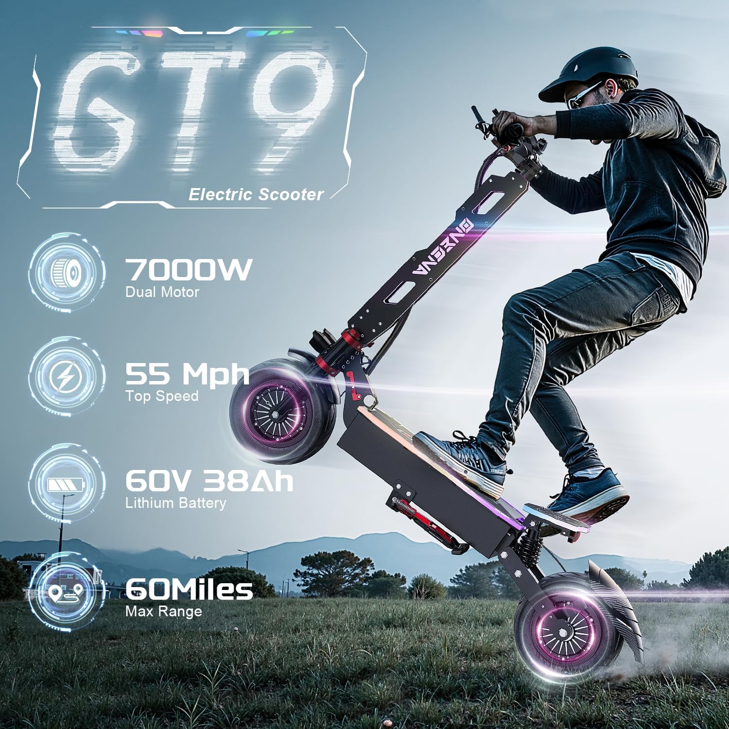 ONECNA YENİ GT9 GT8 GT7 Yetişk - 60V 5600W Dual Motor Electric Scooter incelemesi ve fiyatı