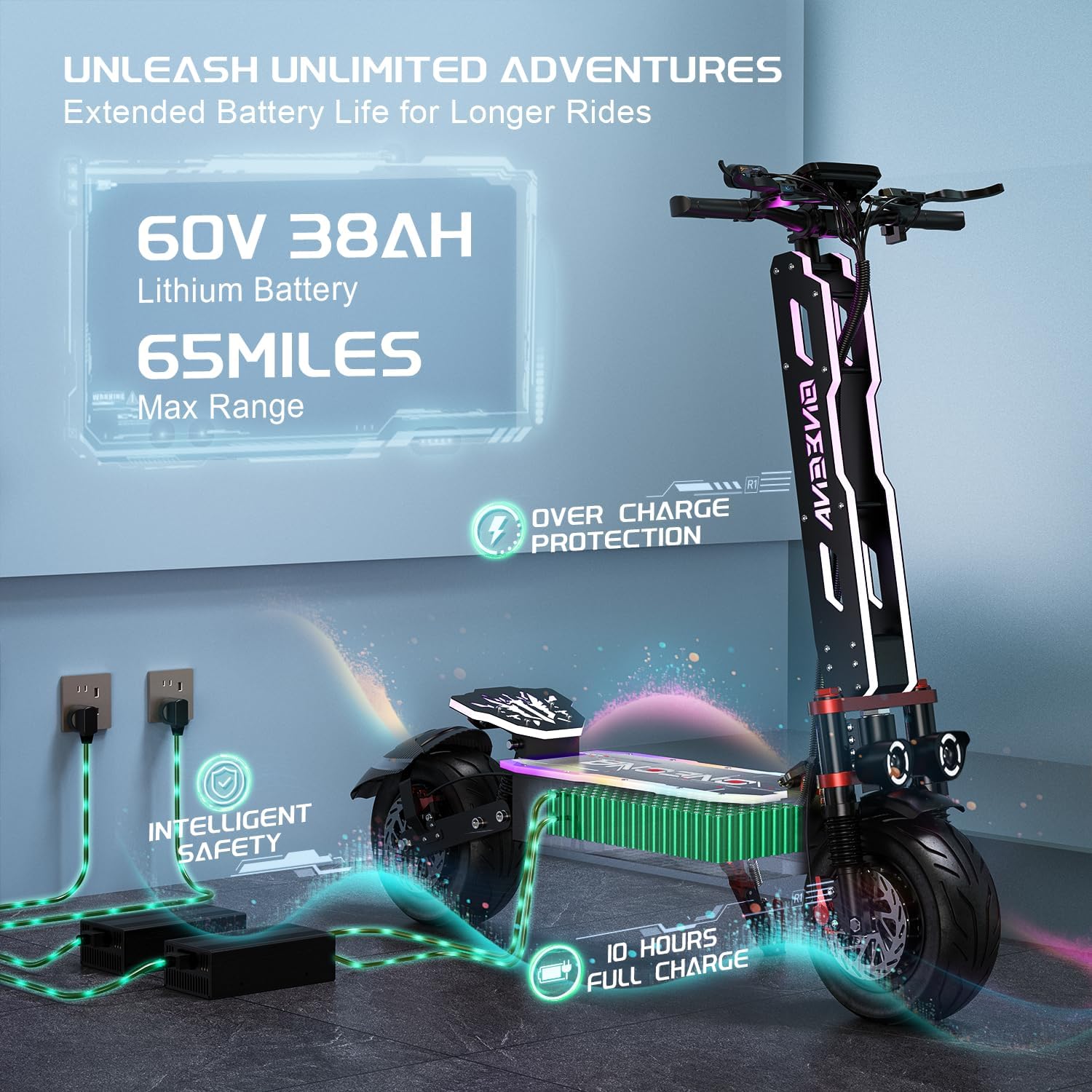 ONECNA YENİ GT9 GT8 GT7 Yetişk - 60V 5600W Dual Motor Electric Scooter incelemesi ve fiyatı